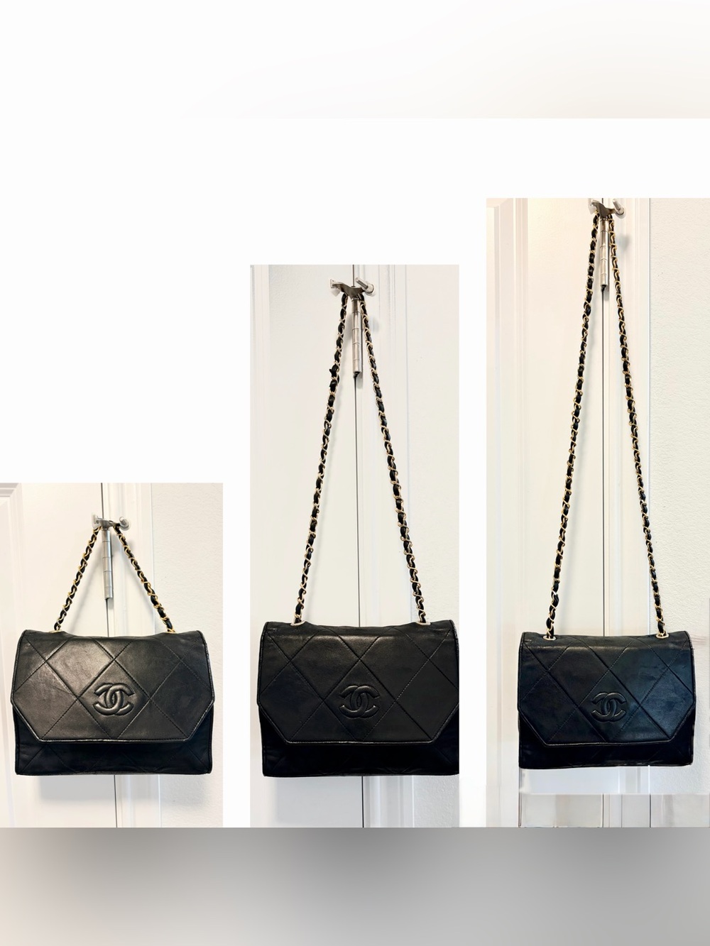 Auth CHANEL Quilted CC Matelasse Lambskin Leather 24K Single Flap Bag - Picture 13 of 16